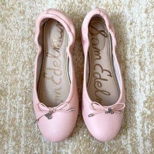 Sam Edelman Felicia Leather Ballet Flats Pink 6.5